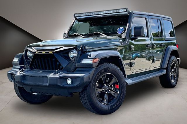 Sarge Green Clearcoat 2021 Jeep Wrangler SUV / Crossover Four-Wheel Drive 8-Speed Automatic