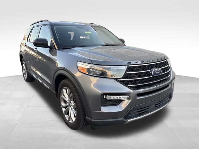 Gray Metallic 2021 Ford Explorer SUV / Crossover Rear-Wheel Drive Automatic