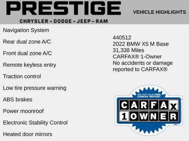 2022 BMW X5 M Base 2