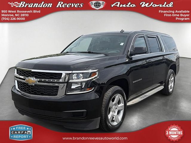 Black 2015 Chevrolet Suburban 1500 LT RWD SUV / Crossover 4X2 6-Speed Automatic Overdrive
