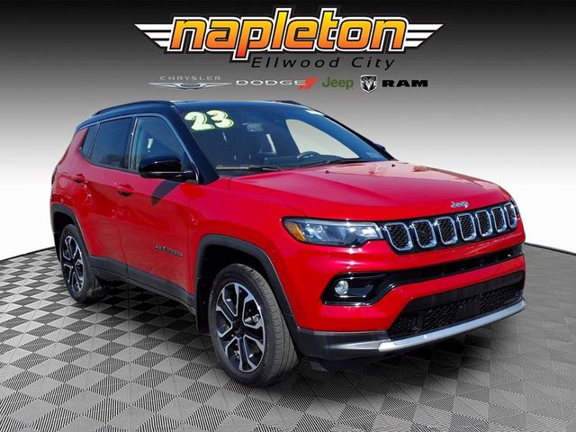Redline Pearlcoat 2023 Jeep Compass Limited 4WD SUV / Crossover Four-Wheel Drive 8-Speed Automatic