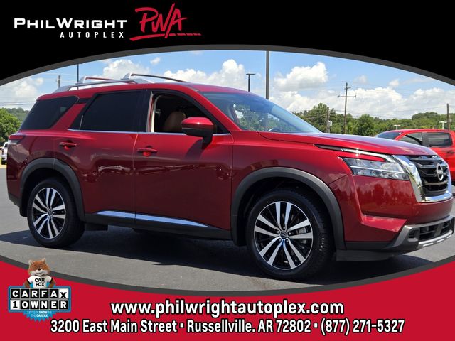 Red (Scarlet) 2023 Nissan Pathfinder SUV / Crossover All-Wheel Drive 9-Speed Automatic