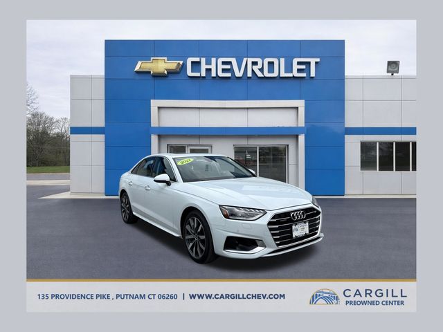White 2022 Audi A4 quattro Prestige 40 TFSI AWD Sedan All-Wheel Drive 7-Speed Automatic
