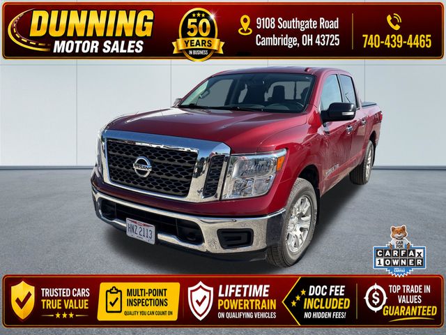 Cayenne Red 2018 Nissan Titan Pickup Truck Four-Wheel Drive 7-Speed Automatic