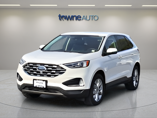 White Metallic 2022 Ford Edge Titanium AWD SUV / Crossover All-Wheel Drive 8-Speed Automatic