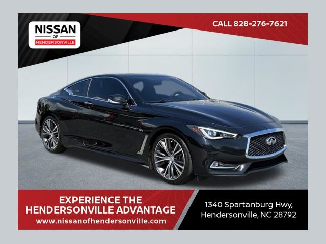 Black Obsidian 2018 INFINITI Q60 3.0t Luxe Coupe AWD Coupe All-Wheel Drive 7-Speed Automatic