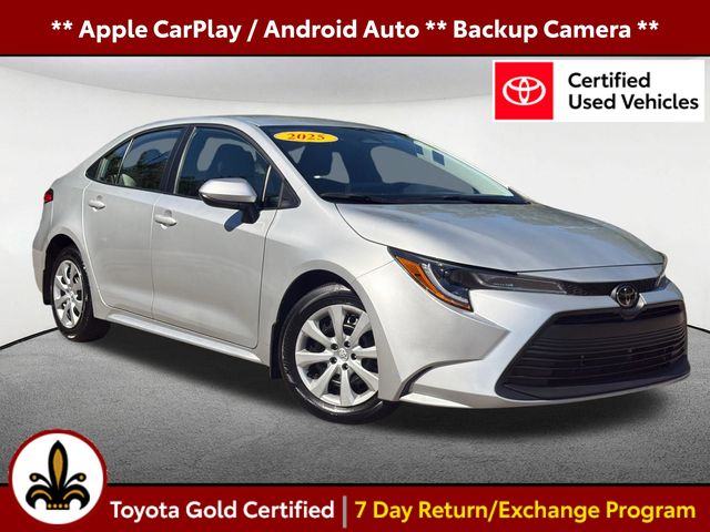 Classic Silver Metallic/Midnight Black Metallic 2025 Toyota Corolla Sedan Front-Wheel Drive Continuously Variable Transmission