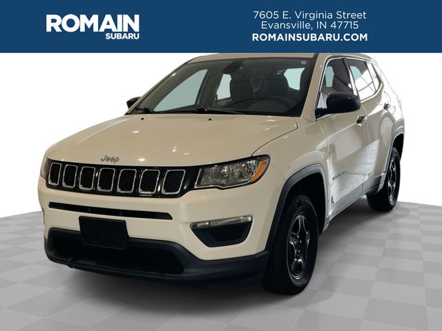 White Clearcoat 2019 Jeep Compass SUV / Crossover Four-Wheel Drive 9-Speed Automatic