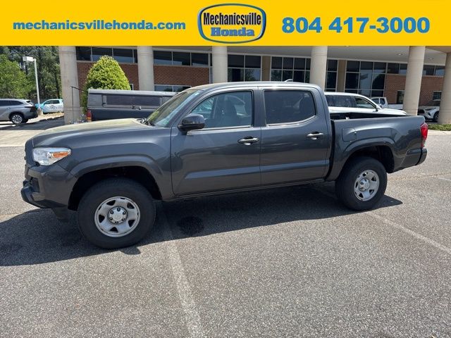 Magnetic Gray Metallic 2019 Toyota Tacoma SR V6 Double Cab 4WD Pickup Truck Four-Wheel Drive 6-Speed Automatic