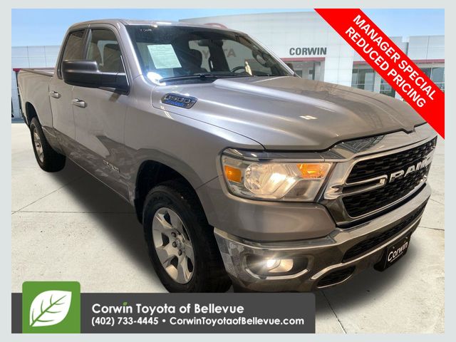 Billet Silver Metallic Clearcoat 2022 RAM 1500 Pickup Truck Four-Wheel Drive 8-Speed Automatic