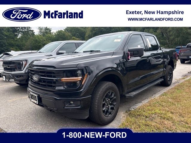 Black 2024 Ford F-150 Pickup Truck Four-Wheel Drive Automatic