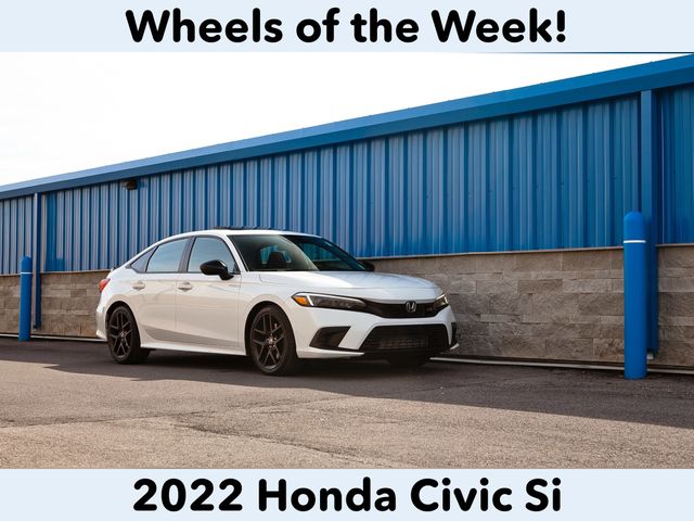 Platinum White Pearl 2022 Honda Civic Si FWD Sedan Front-Wheel Drive 6-Speed Manual