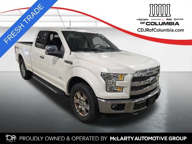 White Platinum Clearcoat Metallic 2015 Ford F-150 Pickup Truck Four-Wheel Drive 6-Speed Automatic