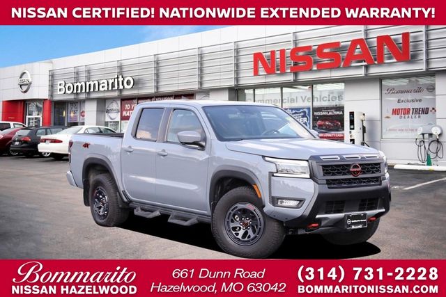 Boulder Gray 2025 Nissan Frontier Pickup Truck Four-Wheel Drive 9-Speed Automatic Overdrive