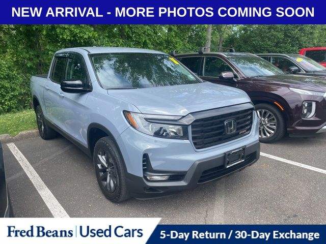 Blue 2023 Honda Ridgeline Sport AWD Pickup Truck All-Wheel Drive 9-Speed Automatic