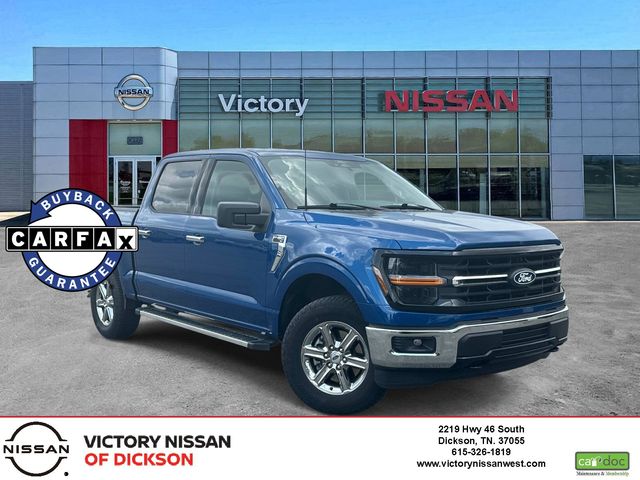 Blue Metallic 2025 Ford F-150 Pickup Truck Four-Wheel Drive Automatic