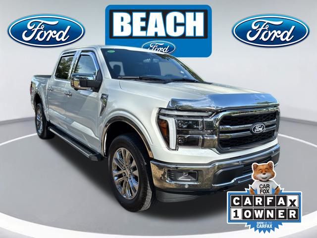 White Metallic 2025 Ford F-150 Pickup Truck Four-Wheel Drive Automatic