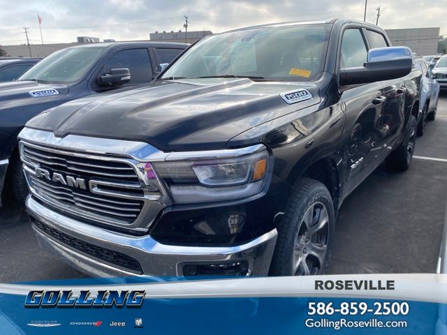 Gray (Maximum Steel Metallic Clearcoat) 2021 RAM 1500 Pickup Truck Four-Wheel Drive 8-Speed Automatic