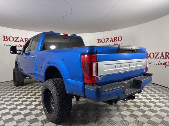 2020 Blue Ford F-250SD Platinum 4X4 Truck