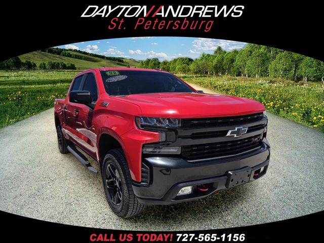 Red 2022 Chevrolet Silverado 1500 Pickup Truck Four-Wheel Drive Automatic