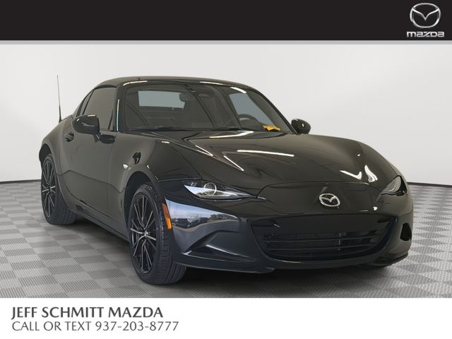 Jet Black Mica 2025 Mazda MX-5 Miata RF Grand Touring RWD Convertible Rear-Wheel Drive 6-Speed Manual