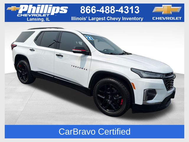 Summit White 2022 Chevrolet Traverse SUV / Crossover Four-Wheel Drive 9-Speed Automatic