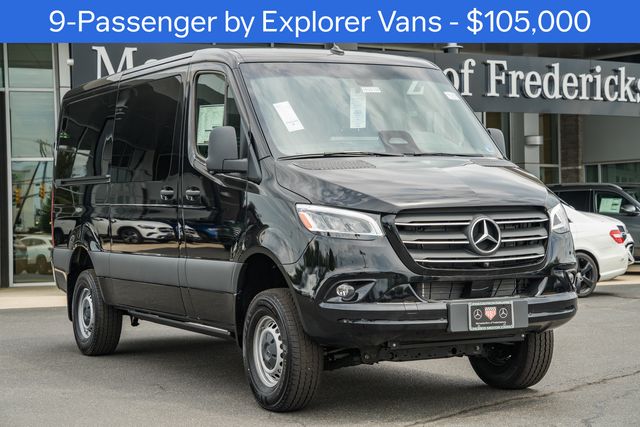 Obsidian Black Metallic 2026 Mercedes-Benz Sprinter Cargo Van All-Wheel Drive 9-Speed Automatic