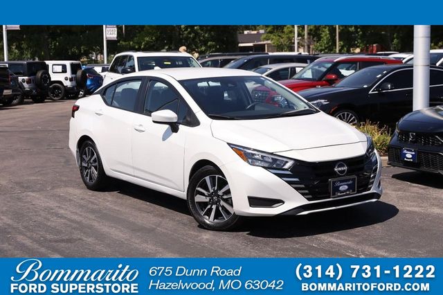 Aspen White 2025 Nissan Versa Sedan Front-Wheel Drive Continuously Variable Transmission