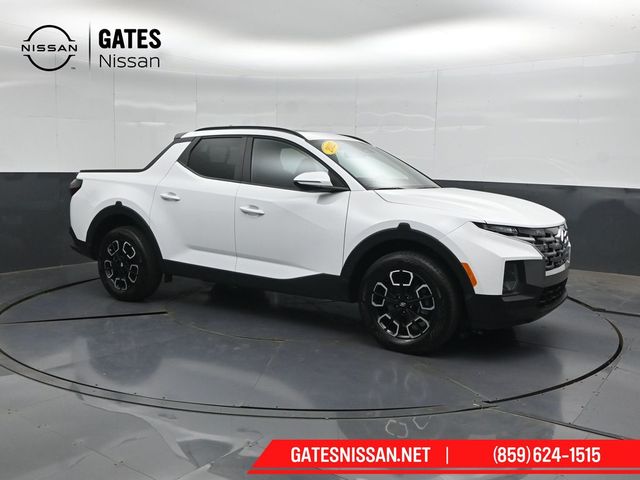Ice White 2022 Hyundai Santa Cruz Pickup Truck All-Wheel Drive Automatic