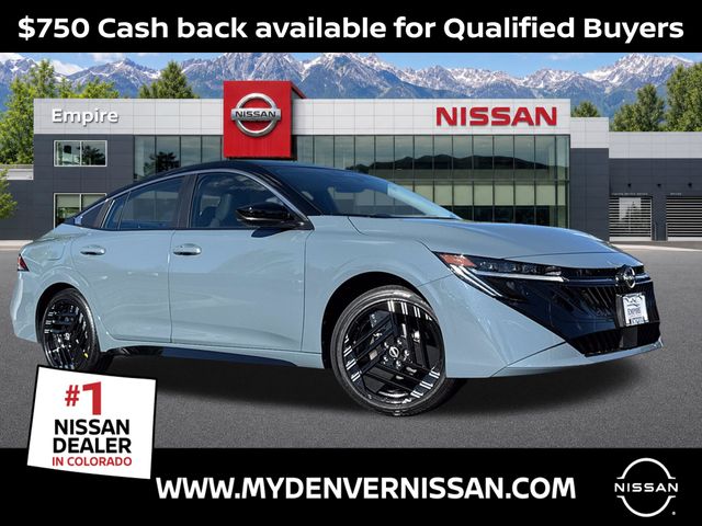 Atlantic Gray/Super Black 2026 Nissan Sentra Sedan Front-Wheel Drive Continuously Variable Transmission