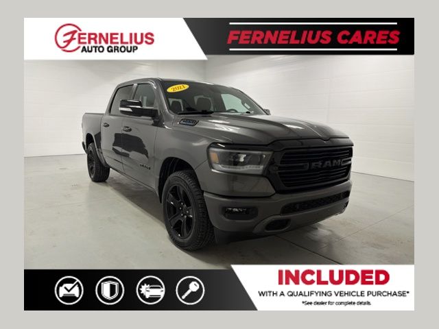 Gray (Granite Crystal Metallic Clearcoat) 2021 RAM 1500 Pickup Truck Four-Wheel Drive 8-Speed Automatic