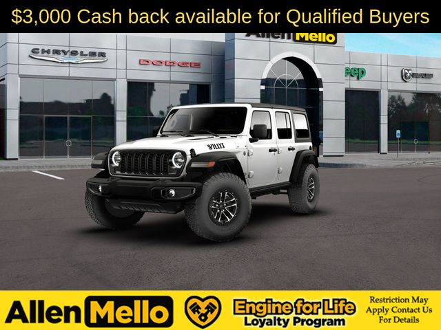Bright White Clearcoat 2026 Jeep Wrangler SUV / Crossover Four-Wheel Drive 8-Speed Automatic