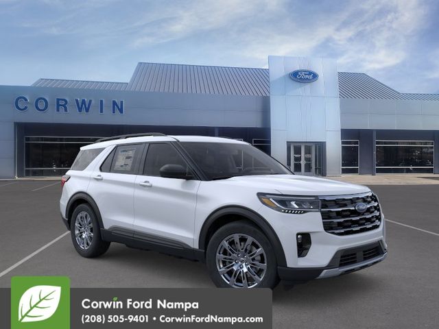 White Metallic 2026 Ford Explorer SUV / Crossover All-Wheel Drive Automatic