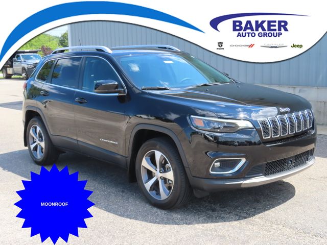 Diamond Black Crystal Pearlcoat 2021 Jeep Cherokee SUV / Crossover Four-Wheel Drive 9-Speed Automatic
