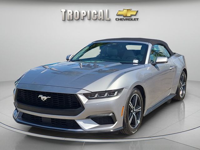 Silver Metallic 2024 Ford Mustang EcoBoost Premium Convertible RWD Convertible Rear-Wheel Drive Automatic