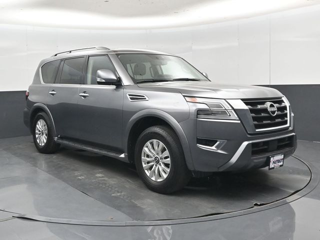 Gray (Gun Metallic) 2023 Nissan Armada SUV / Crossover Four-Wheel Drive 7-Speed Automatic