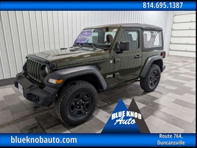 Sarge Green Clearcoat 2020 Jeep Wrangler SUV / Crossover Four-Wheel Drive 6-Speed Manual