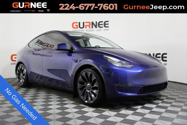 Blue 2024 Tesla Model Y Performance AWD SUV / Crossover All-Wheel Drive 1-Speed Automatic