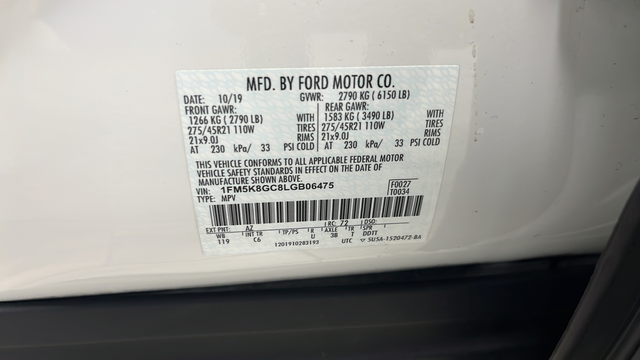 Used 2020 Star White Metallic Tri-Coat Ford ST image 30