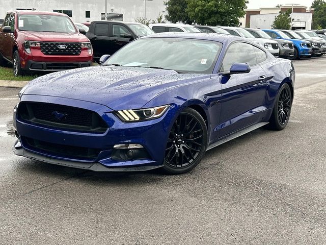 Blue Metallic 2016 Ford Mustang Coupe Rear-Wheel Drive 6-Speed Manual