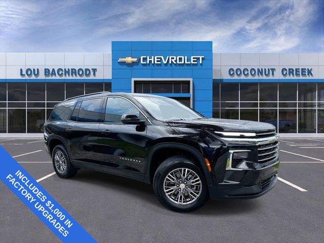 Black Metallic 2025 Chevrolet Traverse SUV / Crossover Front-Wheel Drive 8-Speed Automatic