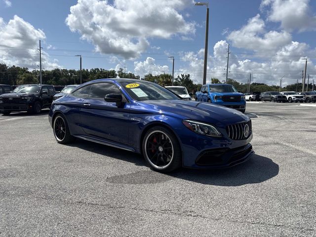 Brilliant Blue Metallic 2021 Mercedes-Benz C-Class Coupe Rear-Wheel Drive 9-Speed Automatic