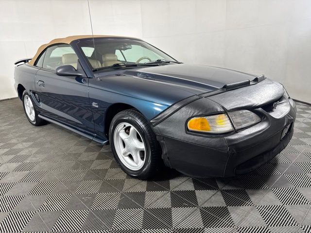 Green 1994 Ford Mustang Convertible Rear-Wheel Drive 5-Speed Manual