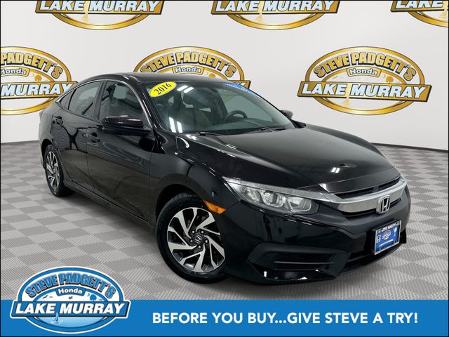 Red (Burgundy Night Pearl) 2016 Honda Civic Sedan Front-Wheel Drive Continuously Variable Transmission