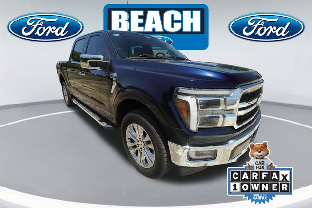 Antimatter Blue Metallic 2024 Ford F-150 Pickup Truck Four-Wheel Drive Automatic