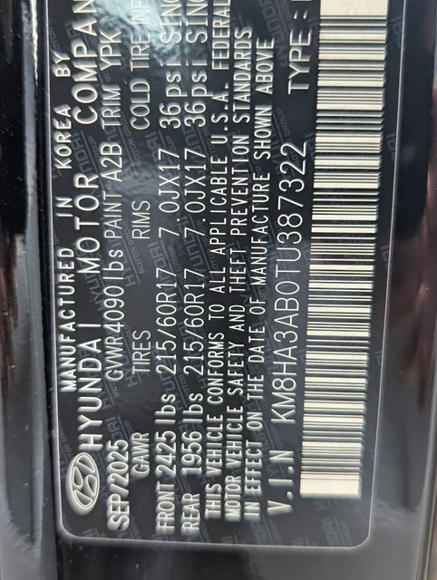 New 2026 Black Hyundai SE image 27