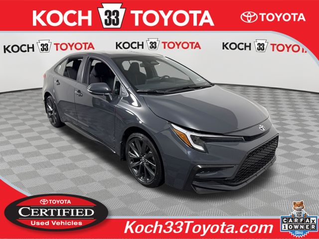 Underground/Midnight Black Metallic 2025 Toyota Corolla Sedan Front-Wheel Drive Continuously Variable Transmission