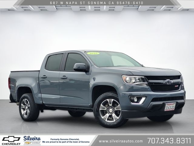 Silver Ice Metallic 2016 Chevrolet Colorado Pickup Truck Four-Wheel Drive 6-Speed Automatic