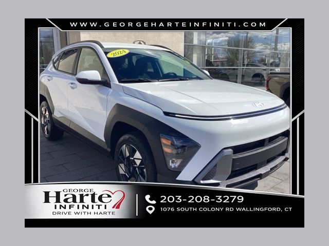 Atlas White 2024 Hyundai Kona SUV / Crossover All-Wheel Drive Continuously Variable Transmission