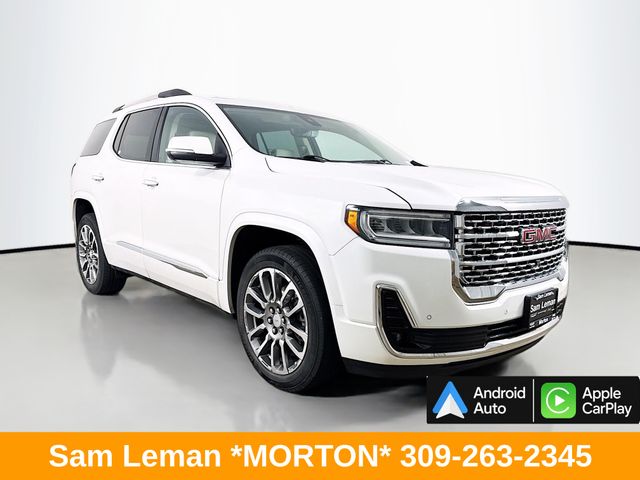 White Frost Tricoat 2023 GMC Acadia SUV / Crossover Four-Wheel Drive 9-Speed Automatic